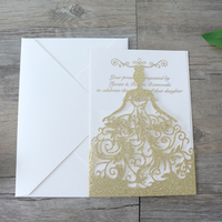 Enveloppe de poche rouge vin élégante, carte d'invitation de mariage, découpée au Laser, cartes cadeaux de vœux, fête