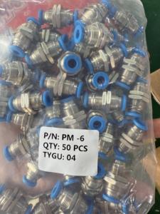 निर्माता नया डिजाइन फेस्टो ब्लू निकल प्लेटेड पीतल वायवीय भागों को उपयुक्त वायु पाइप फिटिंग प्लास्टिक नली कनेक्शन में धक्का देते हैं - Product Image 3