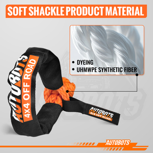 Рулевое кольцо для самовосстановления автоботов с низким коэффициентом трения для буксировки внедорожных автомобилей 2 шт. 4x4 полиэфирная сверхпрочная 1/2in мягкая скобка - Product Image 4