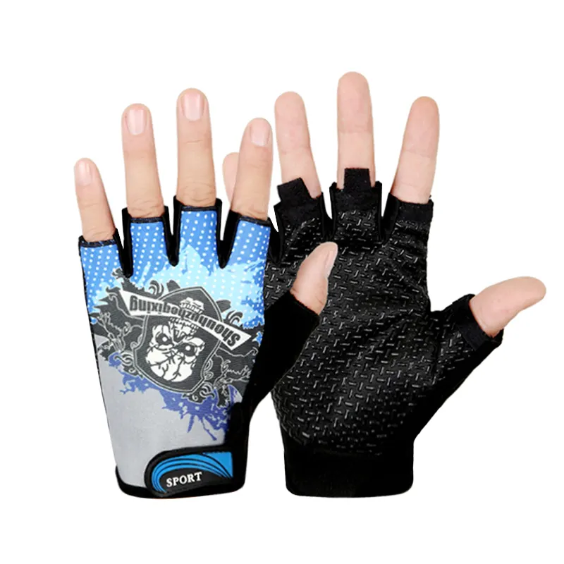 Customized Amazon Fitness Half Finger less Anti skid Cycling Racing car Motorcycle Highway Bicycle GYM other sports Gloves