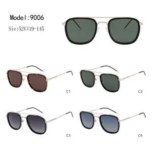 Vintage Square Metal Frame Sunglasses UV400 Polarized Lens Fashion <b>Eyewear</b> for Men and Women Outdoor - Product Image 3