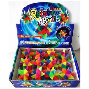 Ballon de massage en caoutchouc clignotant, ballon à picots, jouet pour enfants, yeux d'Halloween, lot de 12 avec boîte - Product Image 3