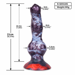 Consolador de nudo grande NNSX, consolador realista de perro, Lobo, tapón anal vaginal, tapón anal, pene anudado, Juguetes sexuales, pene de silicona para mujeres y hombres - Product Image 2