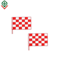 Drapeau à carreaux voiture de course fer sur patchs réparation appliques jeu de voiture patchs brodés pour t-shirt