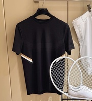 Camiseta de Algodón Grueso para Hombre 2026, Nueva, Estampada, para Parejas, con Letras, Estilo Casual de Negocios, Minimalista y Versátil