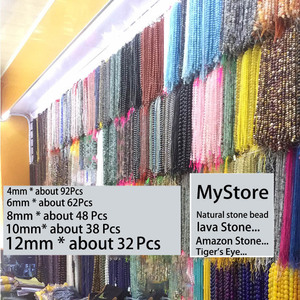 Cuentas sueltas de ágata natural de siete colores, cristal redondo para la fabricación de pulseras, accesorios para la fabricación de joyería DIY, origen Yiwu, primavera 2024 - Product Image 4