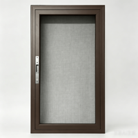 Moustiquaire de fenêtre battante moderne en alliage d'aluminium, pliable, anti-insectes, avec filet en acier inoxydable, ignifuge, pour cuisine extérieure