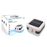 TAIKOO, recargable, impermeable, para exteriores, Solar, luz de camping, 5 modos, luz roja y azul, lámpara de camping, Bombilla LED, lámpara de emergencia