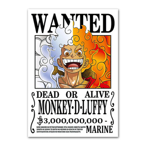 77 Styles 3 milliards d'impression sur toile <span class=keywords><strong>Luffy</strong></span> Zoro Bounty <span class=keywords><strong>Wanted</strong></span> Posters 1 Pieced Law Room Décoration murale Matériaux Anime <span class=keywords><strong>Poster</strong></span> - Product Image 5