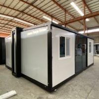 2 chambres à coucher 1 salle de bain Bureau modulaire de luxe Maison de conteneur extensible Maisons préfabriquées Maison capsule