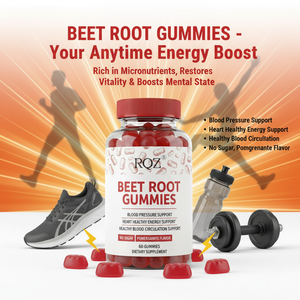 סוכריות גומי חזקות במיוחד עם תמצית סלק 1500 מ\\\"ג - תוסף תחמוצת חנקן לבריאות הלב והגברת האנרגיה (OEM/ODM) |   טבעוני 60 יחידות - Product Image 3