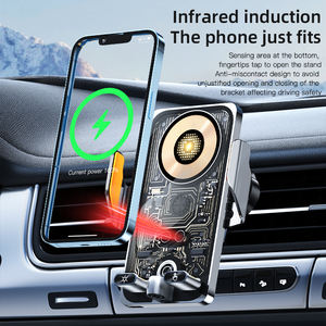 Support de voiture Chargeur rapide sans fil pour <span class=keywords><strong>Iphone</strong></span> Xiaomi Sumsung Automobile Support de téléphone intelligent Chargeur magnétique sans fil pour voiture - Product Image 5