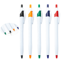 Stylo publicitaire à bille en plastique HUA Wholesale Javelin, type sport, cadeau promotionnel, encre noire, impression UV