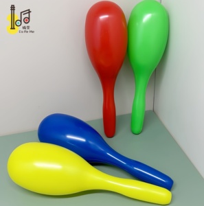 Maracas colorato in plastica per adulti strumenti musicali Logo personalizzato uova martello sabbia sono per bambini strumenti a percussione - Product Image 1