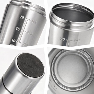 <span class=keywords><strong>Shaker</strong></span> à protéines portable en acier inoxydable pour la nutrition, le fitness, le sport, avec boîte de rangement pour la salle de sport, le sport, la randonnée et le camping - Product Image 6