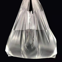Sacs de courses en plastique transparent réutilisables personnalisés pour les supermarchés, en gros