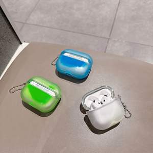 เคสหูฟัง TPU PC น้ำหนักเบา ดีไซน์ทันสมัย สำหรับ AirPods Pro 2 ลายทรายเรืองแสงสุดเท่ พร้อมพวงกุญแจ - Product Image 4
