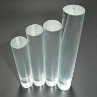 Barre ronde en PMMA de couleur premium, barre acrylique découpée sur mesure pour l'artisanat, les présentoirs et les ornements de machines