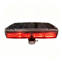 Feux stroboscopiques solaires rouge-bleu, lumière d'avertissement synchrone GPS Beidou pour garde-corps de route
