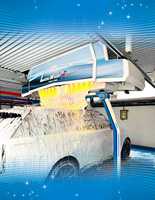 Station de lavage de voiture électrique en acier inoxydable Leisuwash 380 avec laveuse à shampoing tricolore haute pression