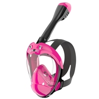 Masque de plongée intégral pour enfants étanche et sûr, anti-fuite, anti-buée, pliable et sec, vision de champ à 180 degrés, vue large