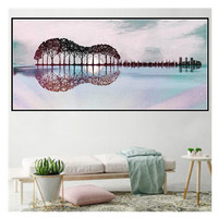Peinture diamant avec piano, broderie 5D, vente en gros, bricolage, décoration de maison,