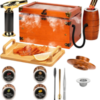 Kit de fumage de whisky bourbon YONGCHU de qualité supérieure, torche, coffret cadeau en bois, accessoires de bar, plateaux à cocktails et à snacks, certifié Lfgb/CE