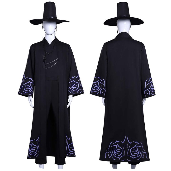 Anime K-Pop: Demon Hunters Saja Boys Jinu Cosplay Costume Full Set main image 1