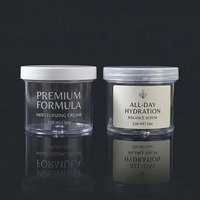 Pot en plastique pour cosmétiques de 30 ml et 60 ml avec couvercles blancs pour gommage corporel et slime capillaire