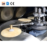 Nouvelle ligne de production de cornets de crème glacée entièrement automatique et machine de cuisson de biscuits