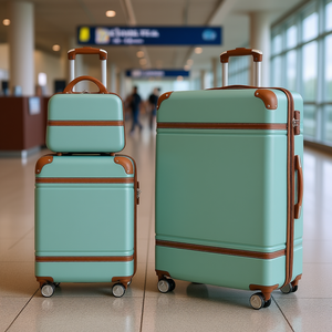 Ensemble de bagages rigides légers Eva, 3 pièces, valises à roulettes de 20 et 28 pouces avec serrure TSA, trousse de toilette - Product Image 2