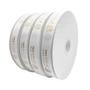 2,5 cm brede lintrollen met aangepast merklogo, grosgrain lint met hartjes 'Love You Forever' voor bloemen, taarten en cadeauverpakkingen - Product Image 5