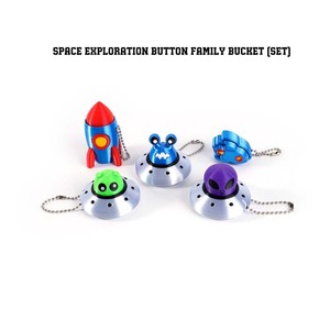 3D in cảm giác Clicker Keychain <span class=keywords><strong>Fidget</strong></span> đồ chơi để giảm căng thẳng tự kỷ hiếu động không gian tàu <span class=keywords><strong>Fidget</strong></span> Clicker đồ chơi - Product Image 5