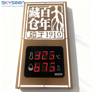 SKYSEEN enseigne lumineuse LED 3D personnalisée Lightbox <span class=keywords><strong>style</strong></span> chinois traditionnel Skyseen avec affichage de la température et de l'humidité - Product Image 2