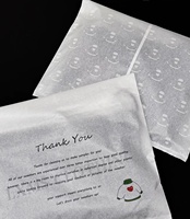 Bolsa de papel de cristal para ropa vegana biodegradable altamente transparente personalizada para ropa de camiseta