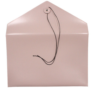 Bolsa para documentos A4 de cuero PU, bolsa para documentos de reunión con cordón, bolsa para archivos tipo sobre, bolsa para documentos de regalo empresarial - Product Image 2