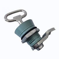 Serrure à came étanche en alliage de zinc MS702 pour portes en verre, boîtes aux lettres, panneaux, armoires et classeurs - Grade 2 ANSI, 2 clés