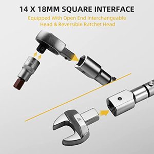 20-220N.mTorque Wrench <b>Set</b> Interchangeable Head <b>Torque</b> Socket - Product Image 3