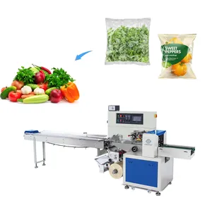 Automatic Fresh Spinach Leaves Vegetable Flow Packing Machine