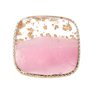 Palette de présentation pour nail art en résine agate, bord doré, pour couleurs mélangées et pointes, plaque de mélange pour vernis gel, support de présentation, outil de manucure - Product Image 5