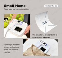 Épilateur laser à diode professionnel pour la maison, utilisation sûre et simple, résultats de salon, indolore pour tous les types de peau, compact et portable