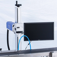 Nouvelle machine de marquage laser à jet d'encre pour ligne d'assemblage automatique de sacs en plastique et cartons, avec numérotation de date et de lot, à fibre optique