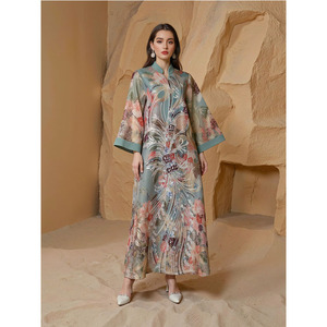 Vestidos de Noche para Mujer, Túnica Larga Árabe Bordada, Jalabiya para Fiesta, Eid, Ramadán, Marroquí, Dubai, Abayas, Caftán Tradicional - Product Image 4