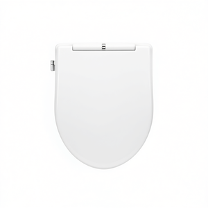 Asiento de inodoro para Olympia Vogue Shape 7 Bowl con bisagras blancas en forma de lazo - Product Image 3