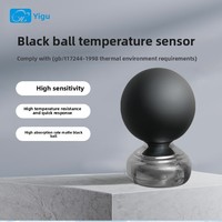 Dry-Bulb Sensor suhu bola hitam, bola hitam Sensor temperatur bola hitam termometer industri terintegrasi Wbgt peralatan Monitor stres panas