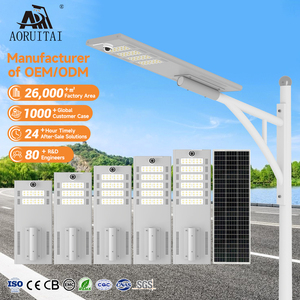 Soporte L/C pay Gaocheng Farola exterior 60W 120W 180W 240W 300W 360W 420W Impermeable IP65 Todo en uno Farola LED <span class=keywords><strong>solar</strong></span> - Product Image 1