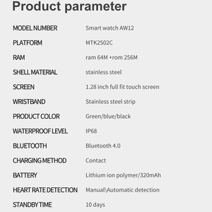 Fitness Tracker Smartwatch With <b>Heart</b> Rate Sleep Monitor IP67 Waterproof Stainless Steel Band Sport Watch for Men Smart Watches - Product Image 5