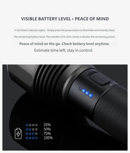 ไฟฉาย LED อะลูมิเนียมไนท์คอร์ 12W แสงสีขาวแบบชาร์จไฟได้ ปรับความสว่างได้ ใช้กลางแจ้ง - Product Image 4