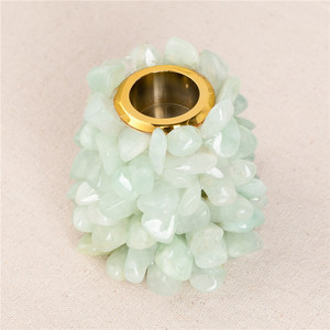 Portacandele al <span class=keywords><strong>quarzo</strong></span> <span class=keywords><strong>rosa</strong></span> naturale portacandele cristalli candelabri minerali portacandele grezze per matrimonio - Product Image 4