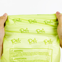 Haute Qualité HDPE EPI PE Dégradable Pet Merde Sacs Amidon De Maïs PLA PBAT Portable Blister Ménage Ordures pour Chiens